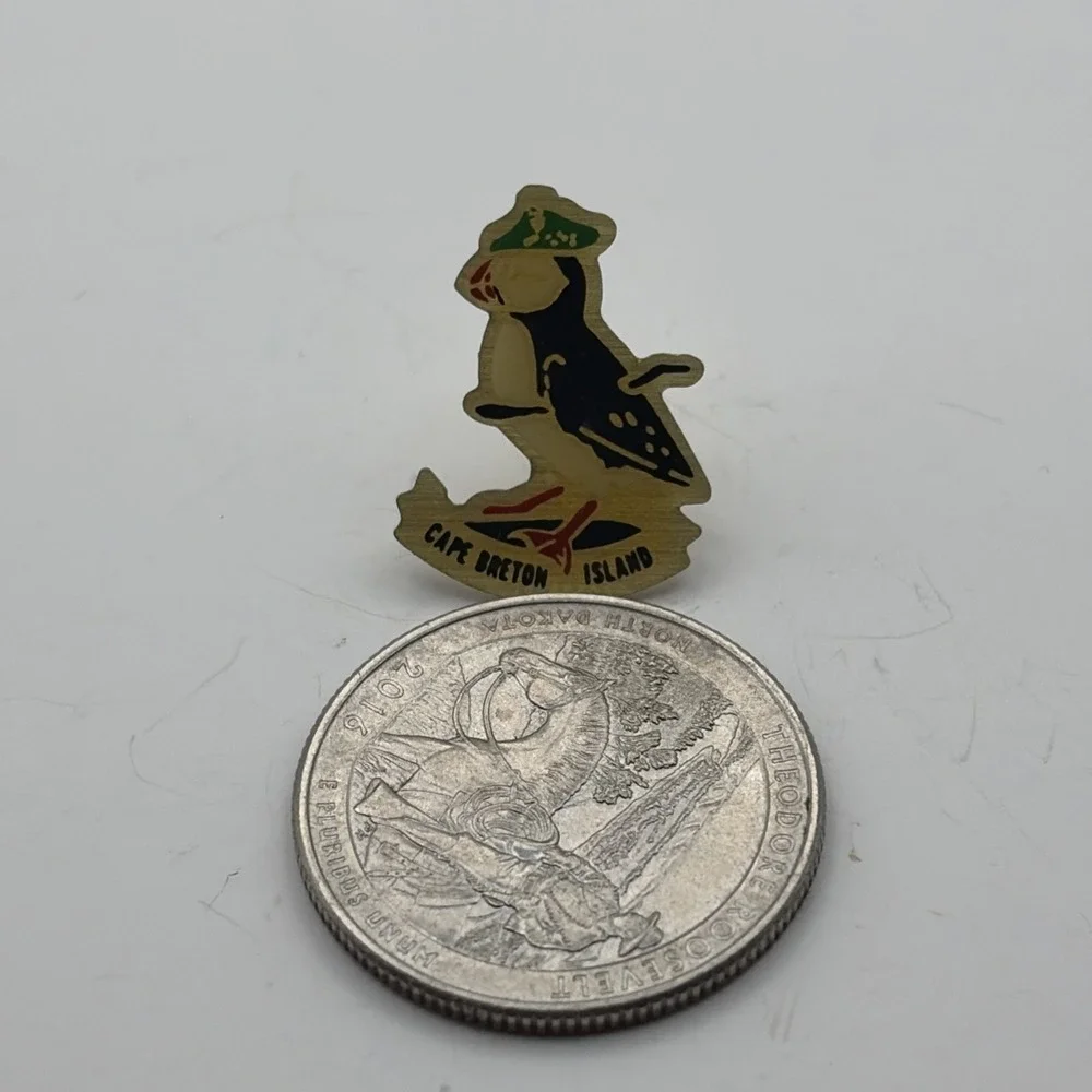 Cape Breton Island Puffin Bird Lapel Hat Pin